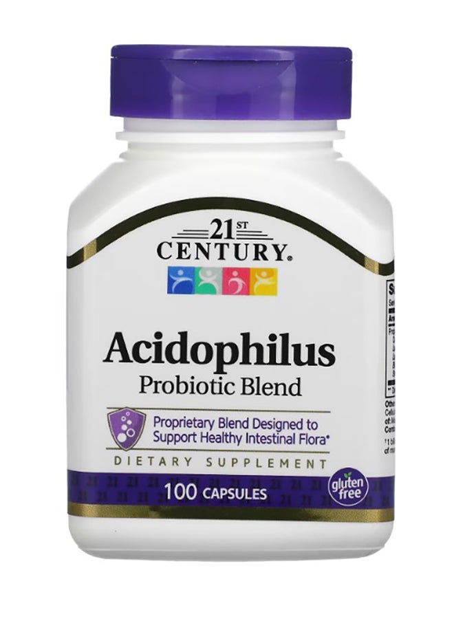 القرن الحادي والعشرون مزيج بروبيوتيك الأسيدوفيلس - 100 كبسولة - Image 1